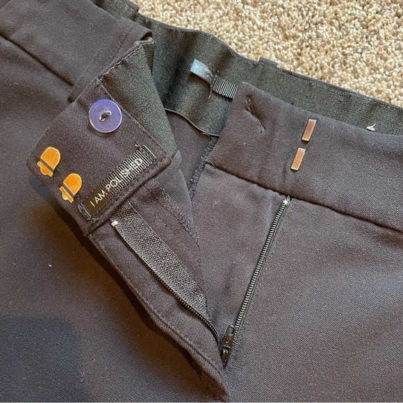 Maurices Black Slacks Work Office Dress Pants 3/4 Short - Picture 2 of 7